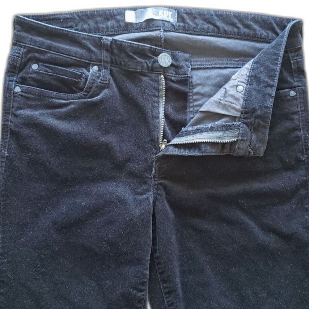 KUT from the Koth - Diana - Black Corduroy Pants - Fab AB Skinny - Women Size 10 - Picture 5 of 8
